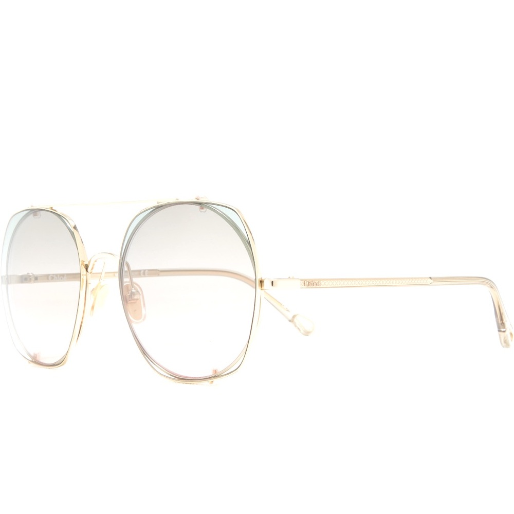 Chloe Gold Frame Sunglasses